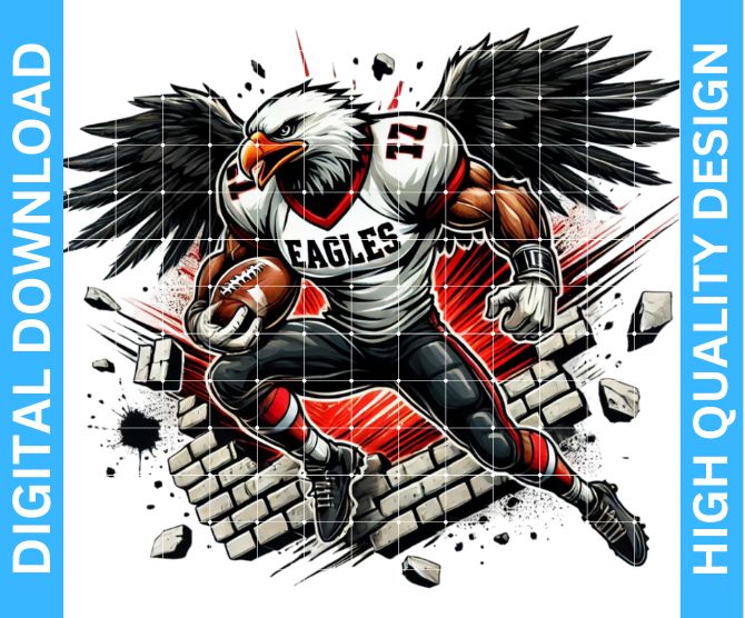 High-Quality Eagles Football PNG Design: Perfect for Crafting Projects