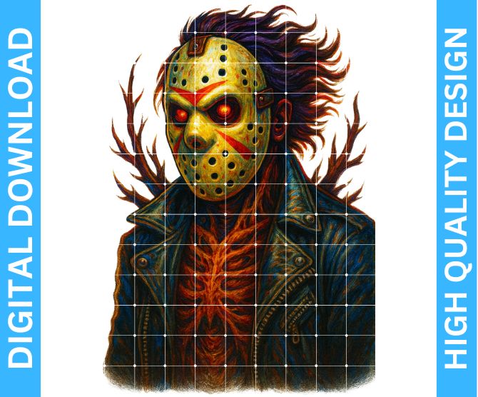 Jason Voorhees Horror Slasher PNG – Transparent Background for Crafting