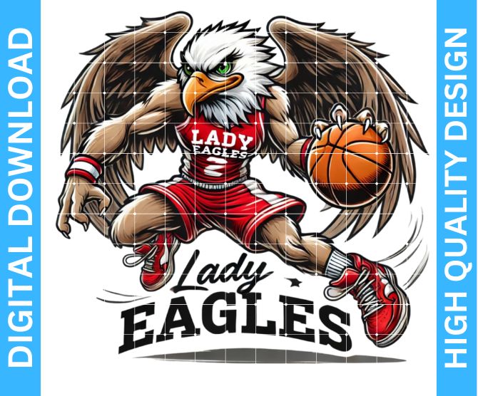 High-Quality Lady Eagles Basketball PNG Design: Perfect for Crafting Projects