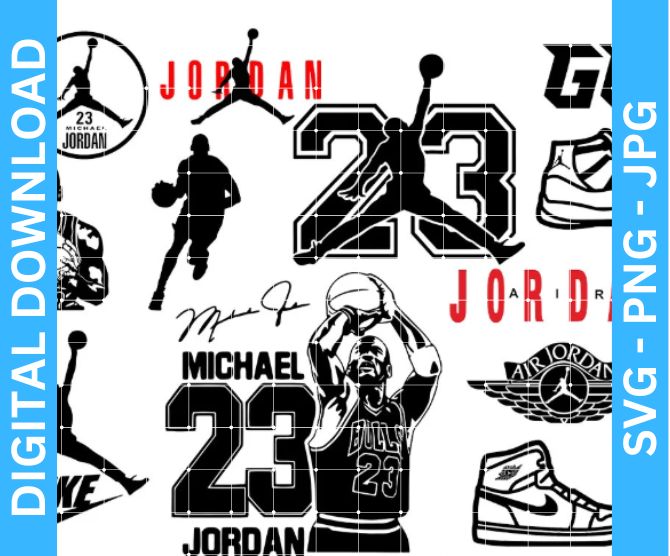 Michael Jordan SVG Bundle: Legendary Design for Every Fan