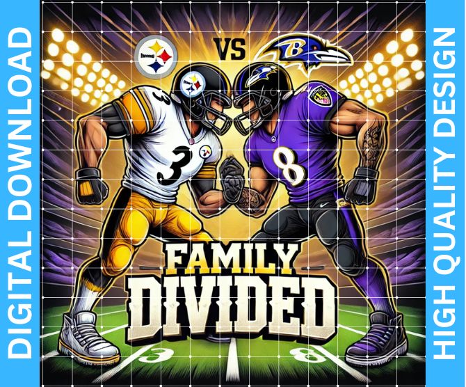 Ravens vs Steelers PNG Design: Perfect for Crafting Rivalry Spirit Projects