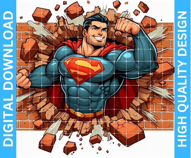 Superman PNG Design: The Man of Steel for Your Creative Projects