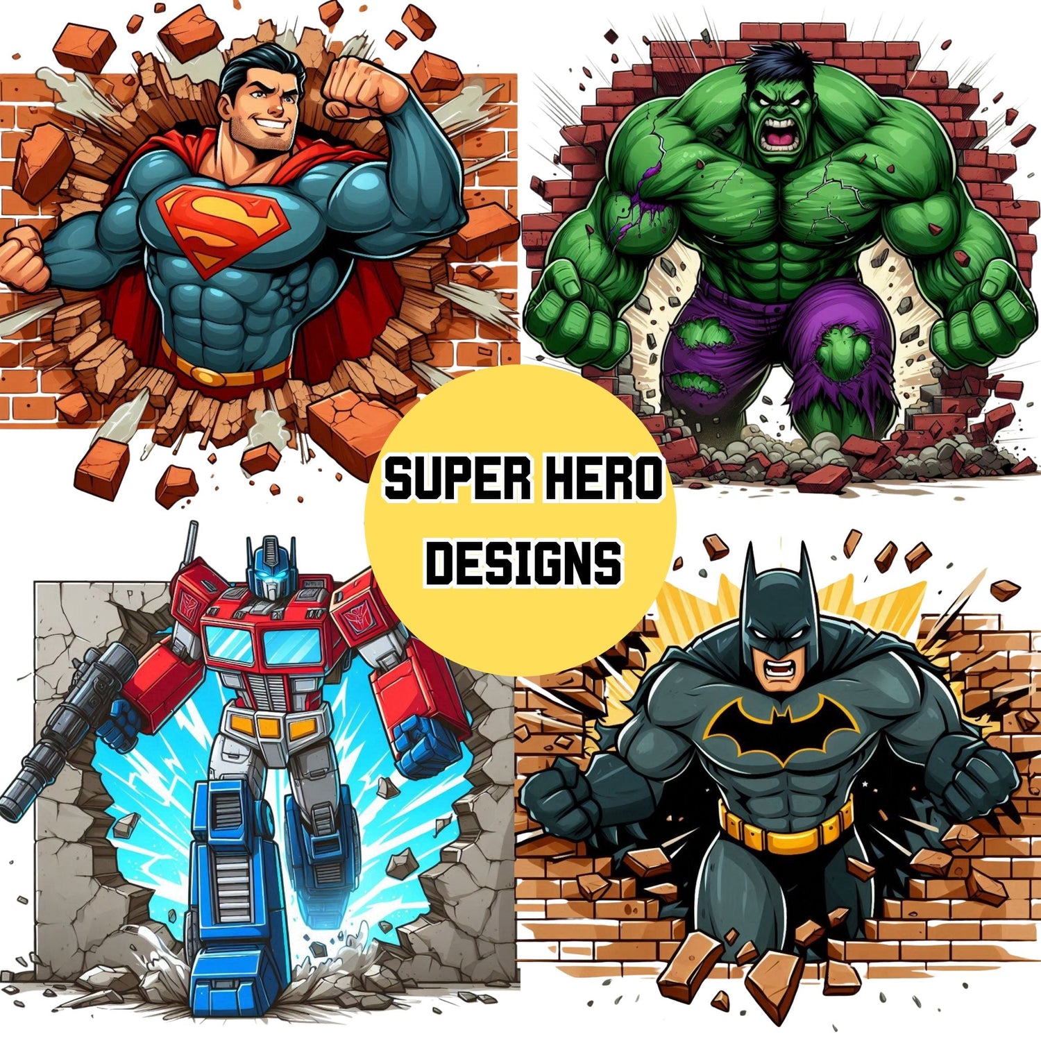 SUPER HERO DESIGNS