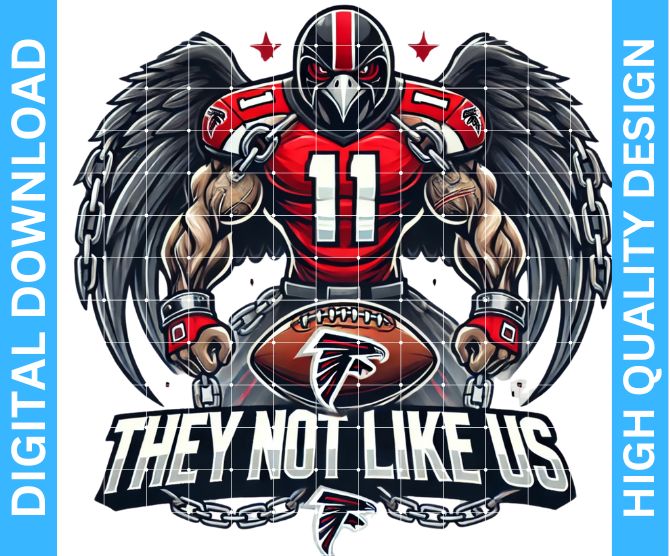 🏈 Falcons Football Mascot PNG | High Quality Sublimation PNG Design | Digital Kreative Favors