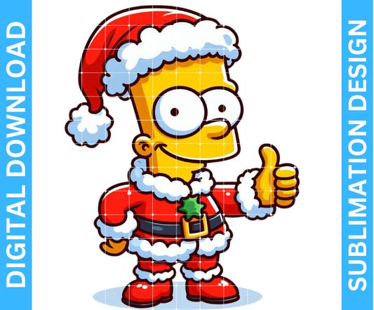 Christmas Cartoon Character Sublimation Design