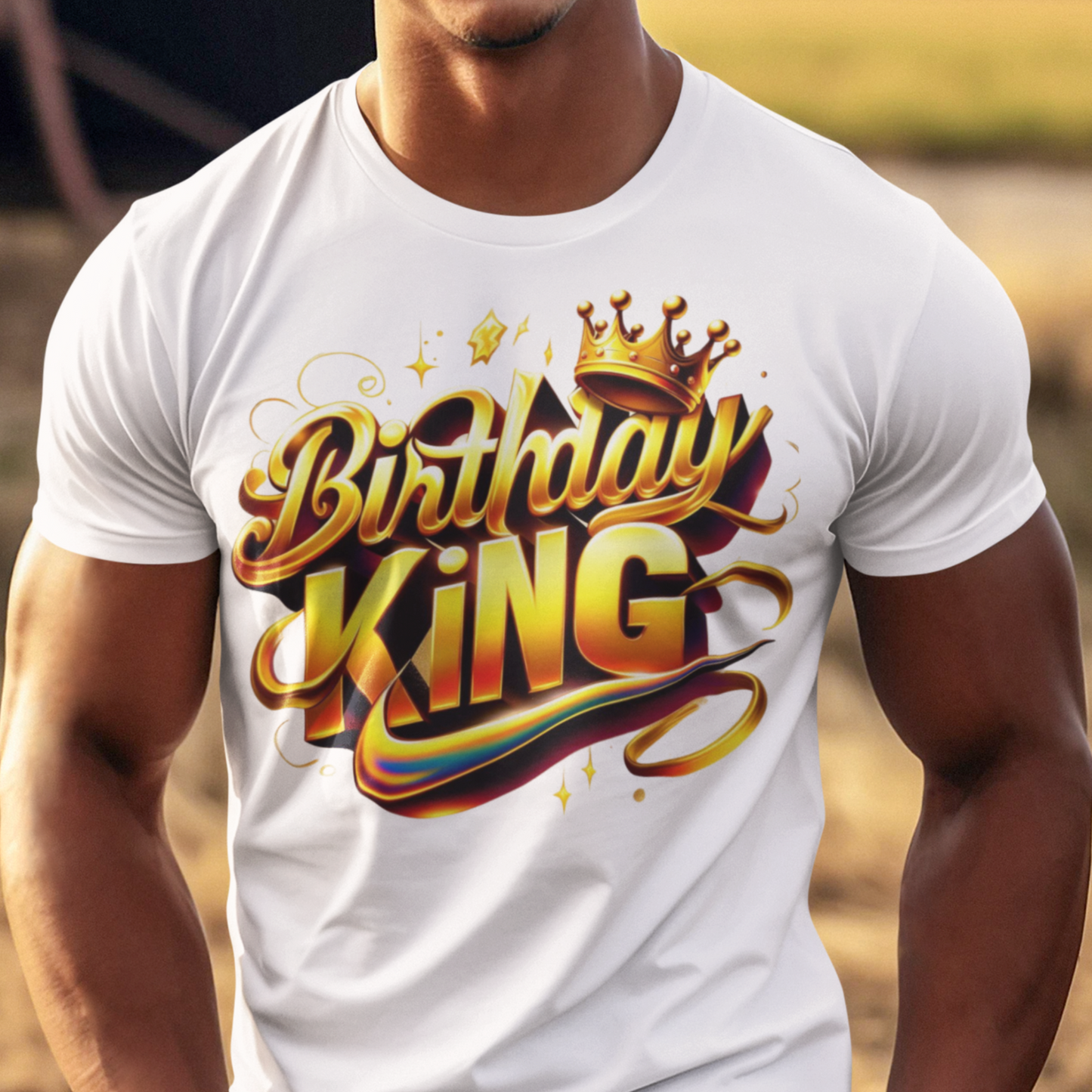 Birthday King Sublimation Design for Men