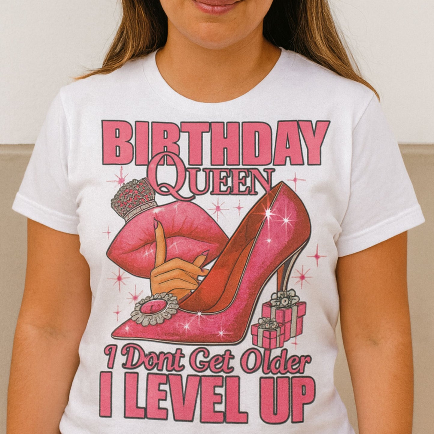 👑 Birthday Queen PNG Design | High Quality Sublimation & DTF/DTG Digital Download | Transparent Background