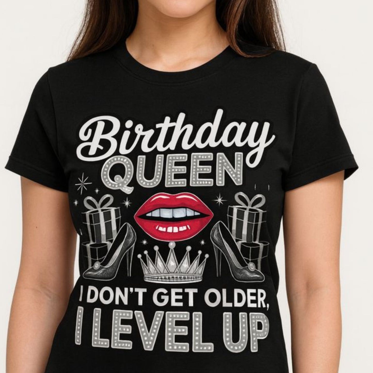 👑 Birthday Queen PNG Design | High Quality Digital Download | Transparent Background