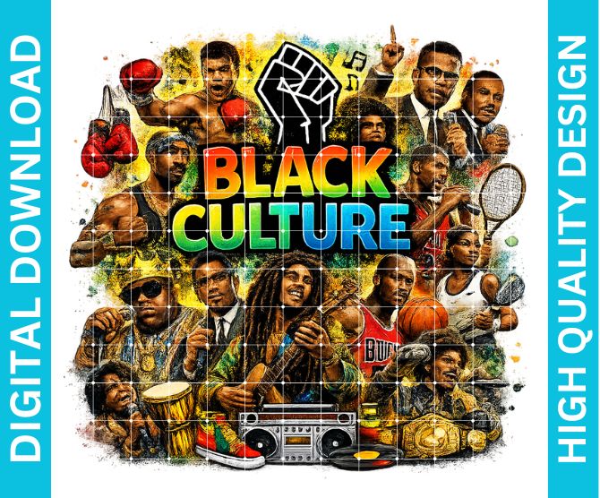 Black Culture PNG: Melanin Power Design, Juneteenth 1865 PNG Sublimation Ready Digital Download