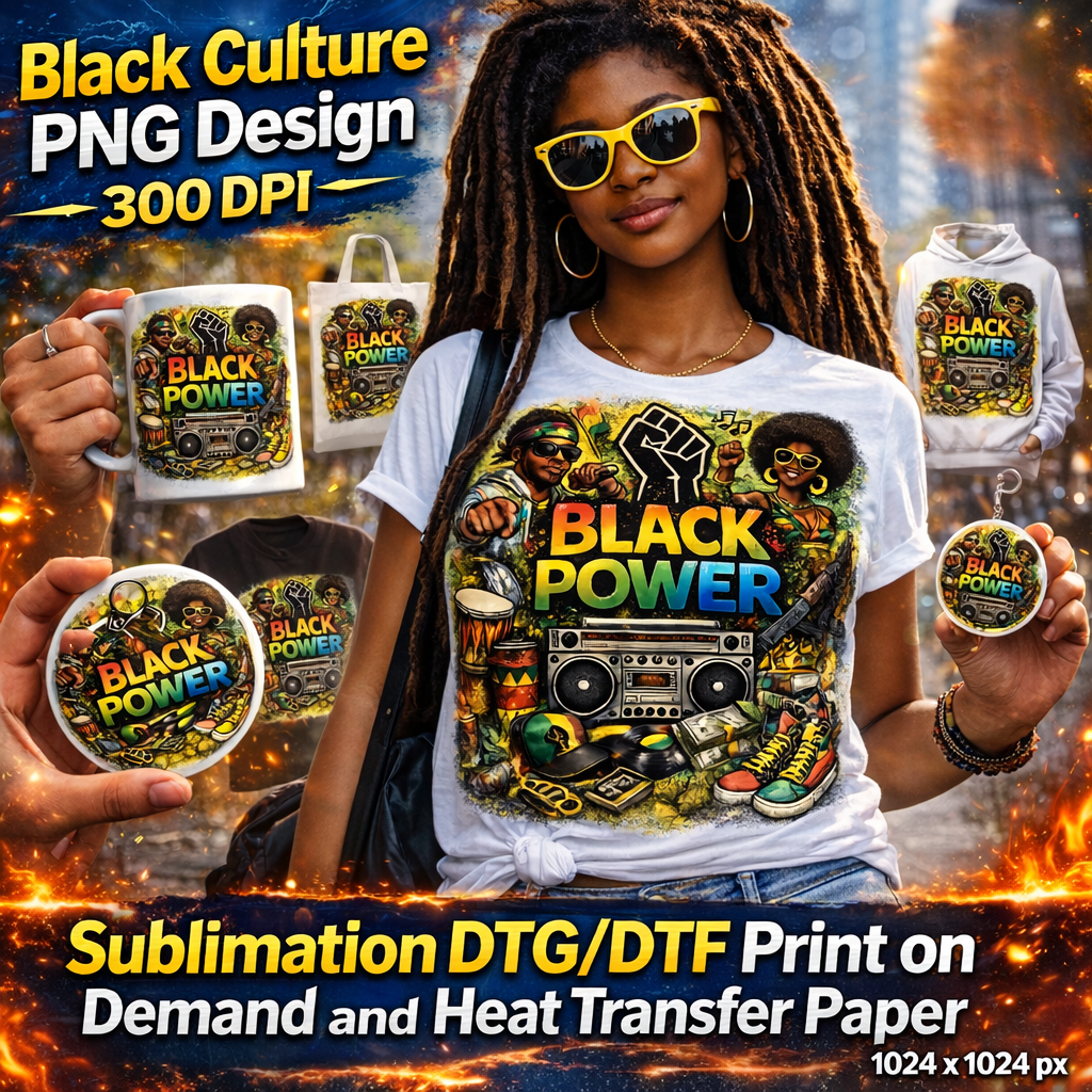 Black Power PNG | Black Excellence PNG | Pan African Colors Africa Map PNG | Black History Month Sublimation | Instant Download