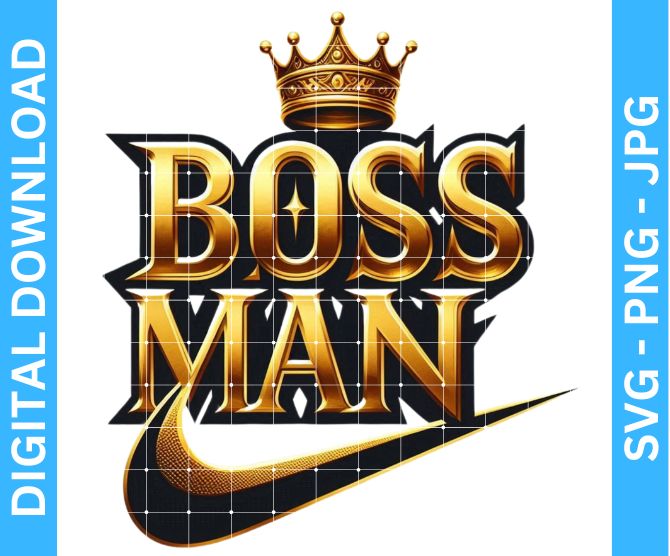 Boss Man graphic tshirt sublimation design