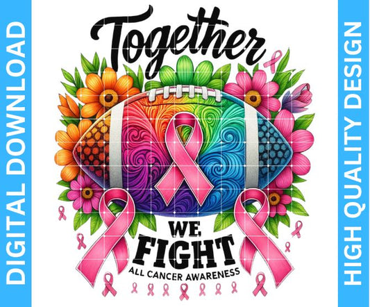 Breast Cancer Awareness Design PNG – Transparent Background Digital Download for Crafting