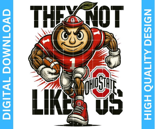 Buckeyes Football Mascot PNG – Transparent Background for Crafting