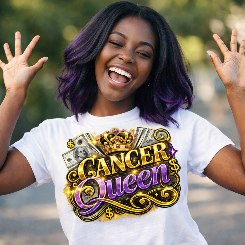 Cancer Queen Zodiac PNG, Astrology Birthday Graphic for Shirts Sublimation Design