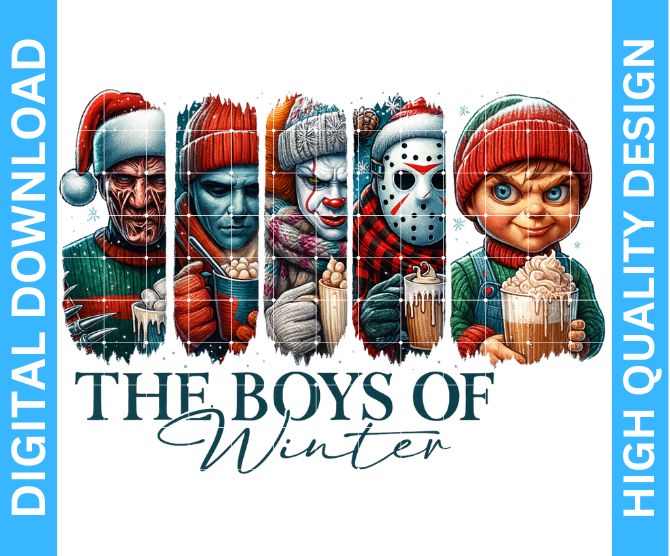 Christmas Horror PNG | High Quality Digital Download | Digital Kreative Favors