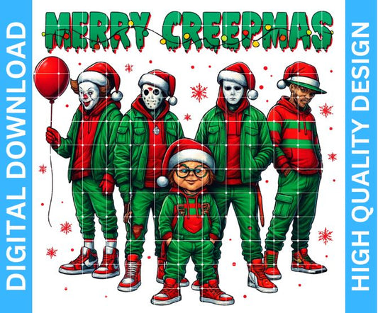 Christmas Horror PNG | High Quality Digital Download | Digital Kreative Favors