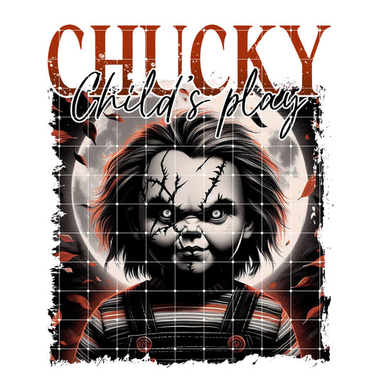 Chucky Doll Sublimation svg Design to make t-shirts, hoodies, tumblers, posters, banners, mugs