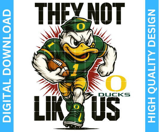 Ducks Football Mascot PNG – Transparent Background for Crafting