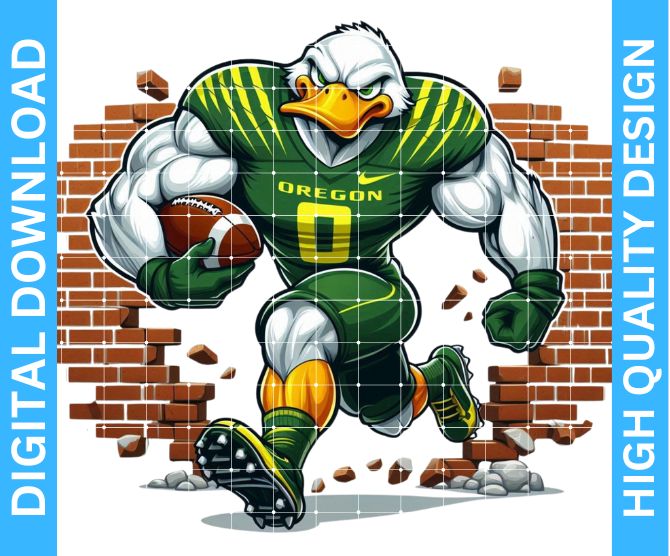 Ducks Football Mascot PNG – Transparent Background for Crafting