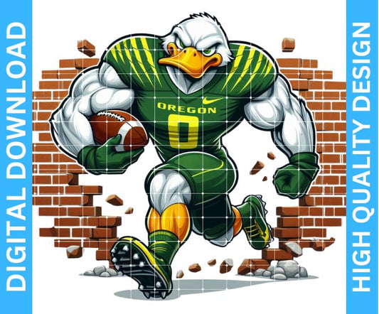 Ducks Football Mascot PNG – Transparent Background for Crafting