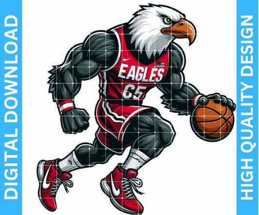 Eagles Basketball Sublimation Design