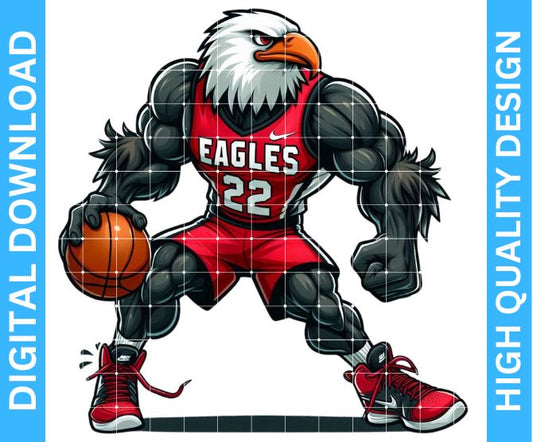 Eagles Basketball Sublimation Design