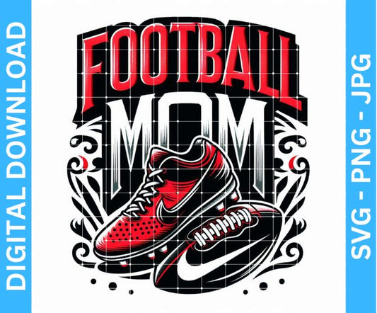 Football Mom Sublimation Design