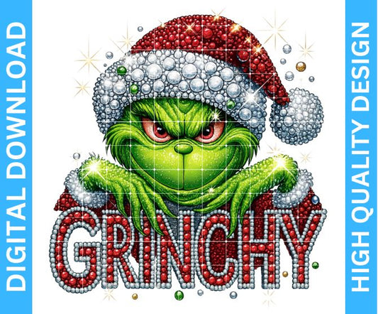 Funny Grinch Christmas PNG | High Quality Sublimation Design | Digital Kreative Favors