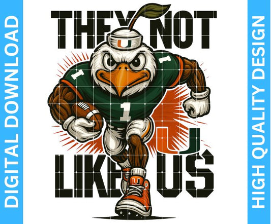 Hurricanes Football Mascot PNG – Transparent Background for Crafting