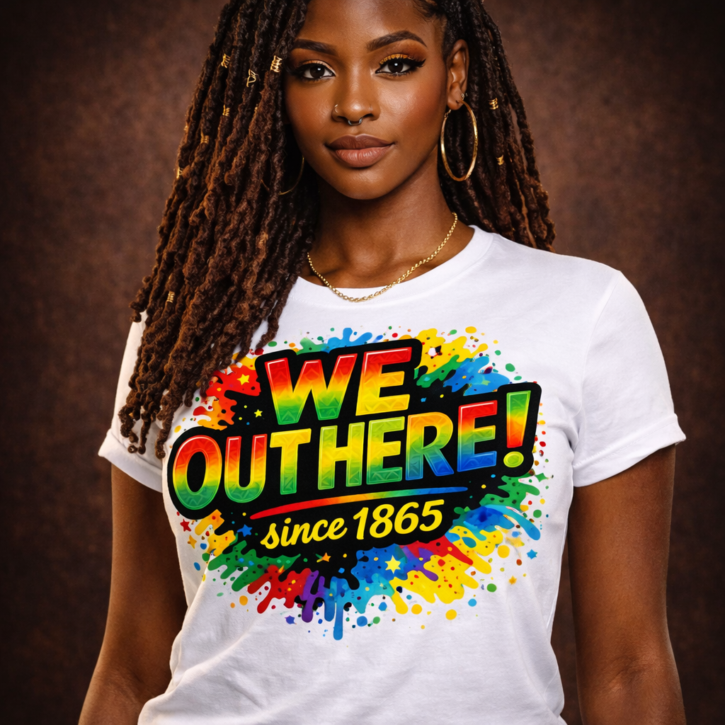 Juneteenth 1865 PNG | We Out Here Since 1865 | Black History Month PNG | High Quality Sublimation PNG | DTF DTG Printable | Instant Download