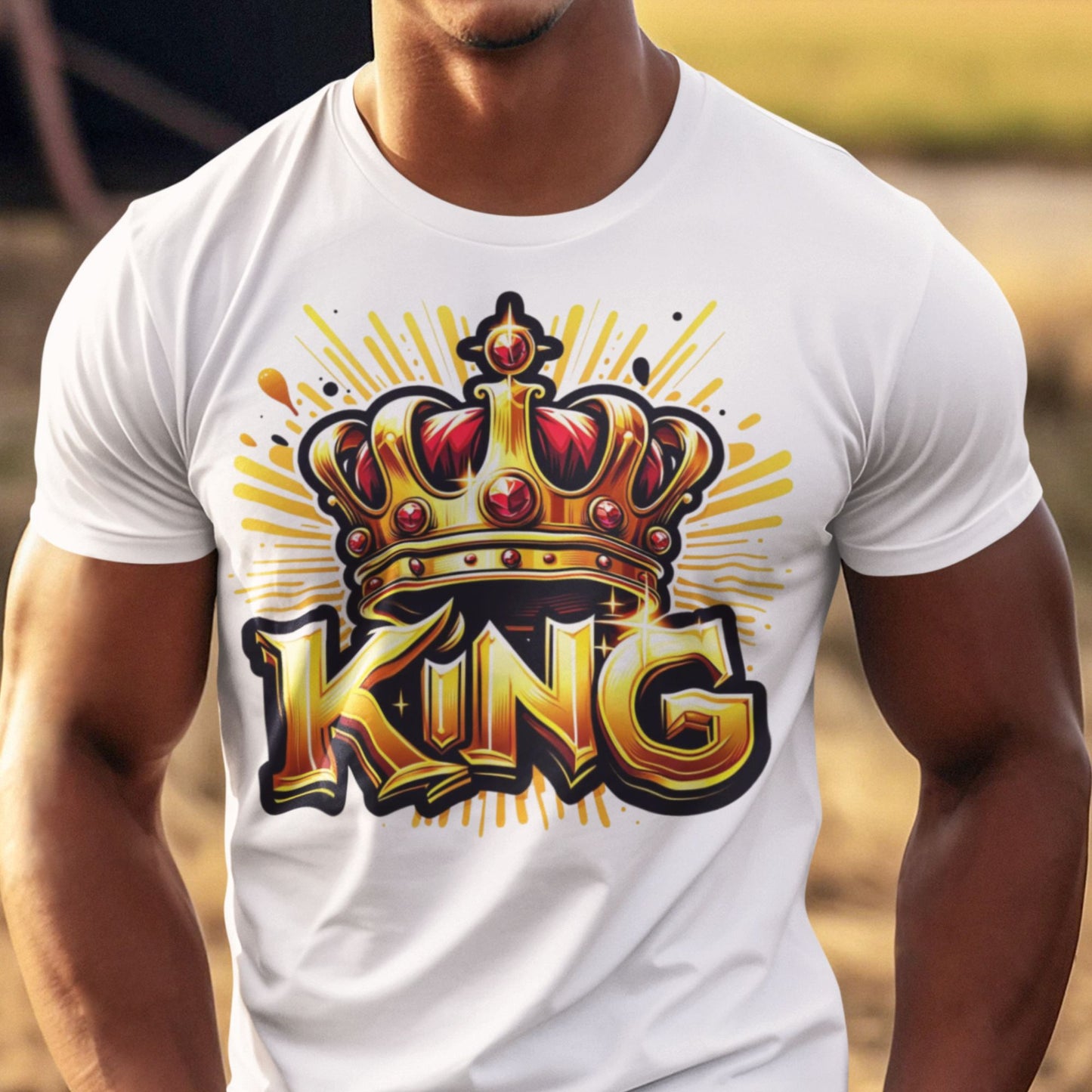 King graphic tshirt sublimation design