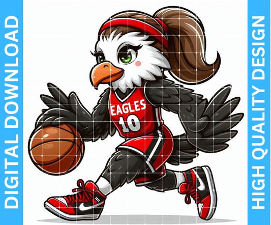 Lady Eagles Basketball Sublimation Design