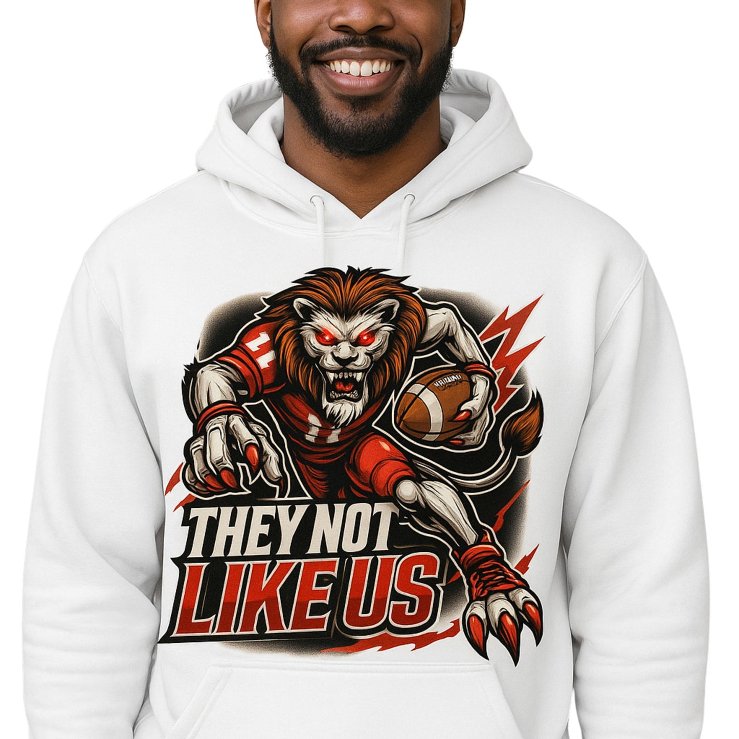 Lions Football Mascot PNG – High Quality SVG & Sublimation Digital Download | DTF/DTG Ready | Transparent Background