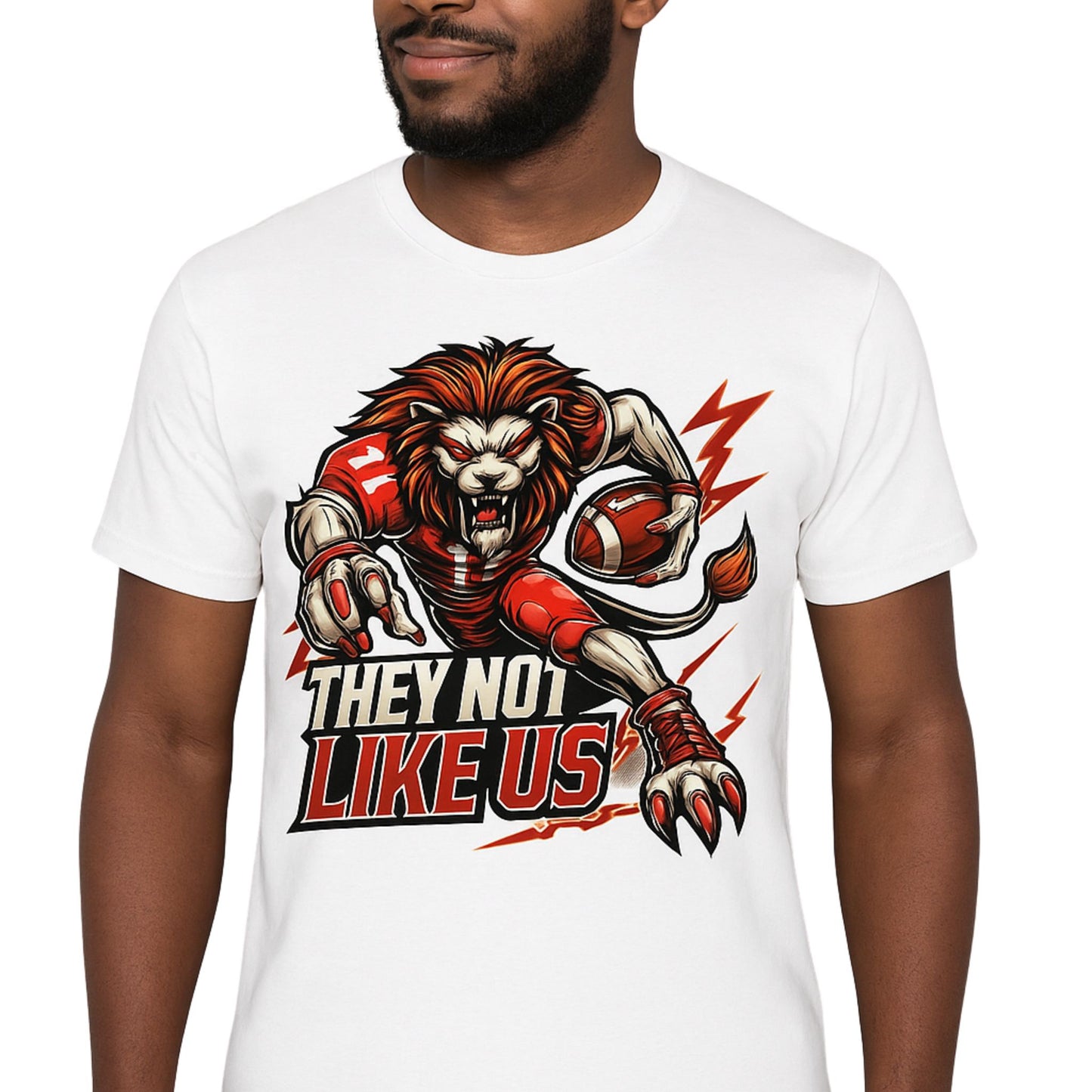 Lions Football Mascot PNG – High Quality SVG & Sublimation Digital Download | DTF/DTG Ready | Transparent Background