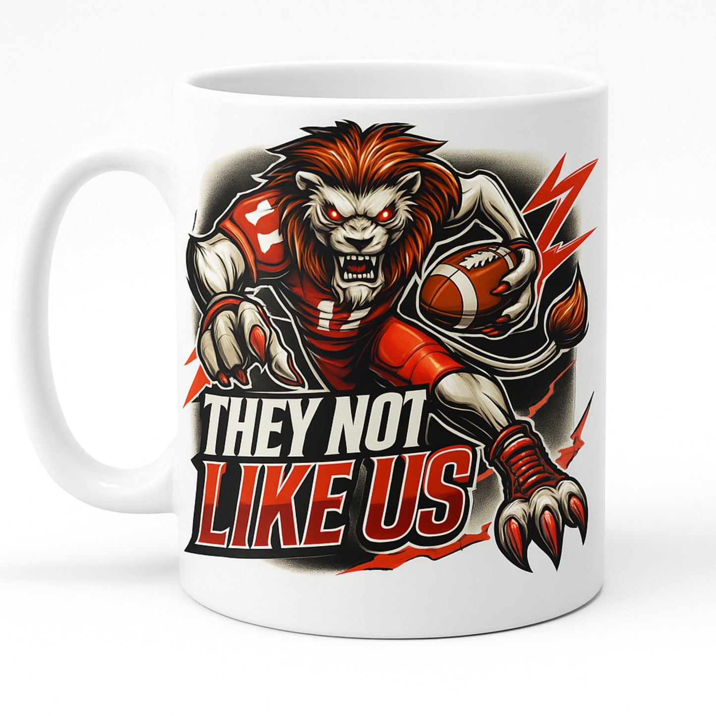 Lions Football Mascot PNG – High Quality SVG & Sublimation Digital Download | DTF/DTG Ready | Transparent Background