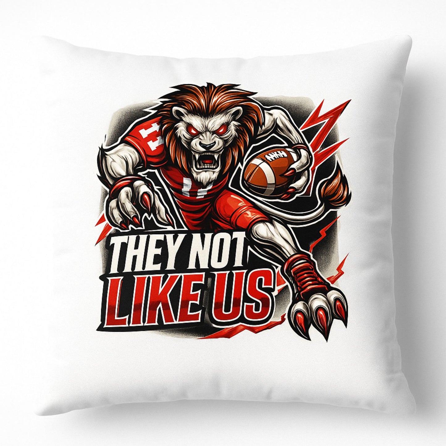 Lions Football Mascot PNG – High Quality SVG & Sublimation Digital Download | DTF/DTG Ready | Transparent Background