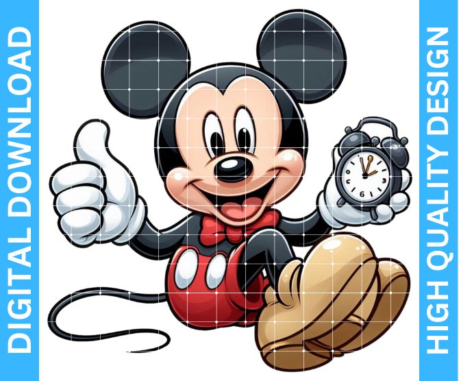 High-Quality Mickey Mouse PNG Design: Perfect for Creative Crafting Projects