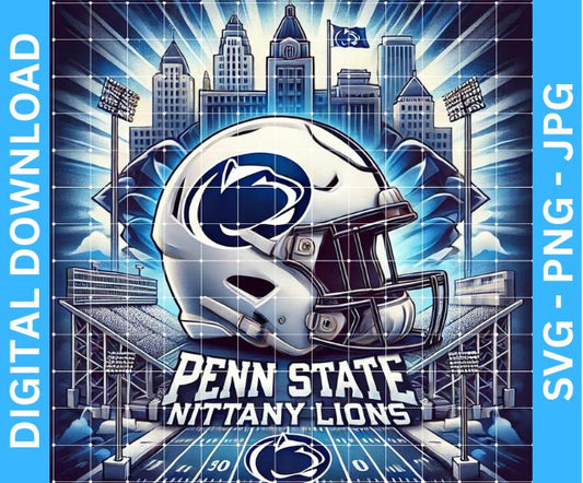 Nittany Lions Football Mascot Sublimation Design