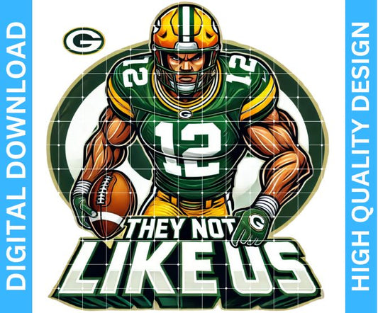 🏈 Packers Football Mascot PNG – High Quality Digital Designs with Transparent Background for Crafters (Copy)