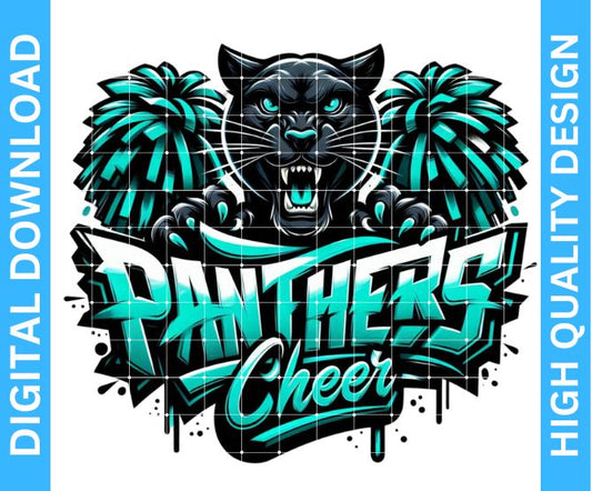 Panthers Cheer Sports Design