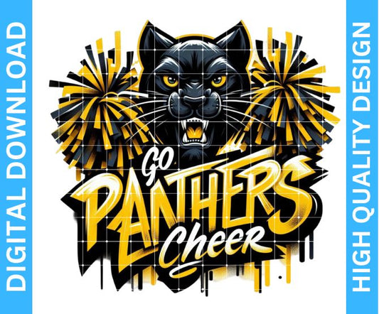 Panthers Cheer Sports Design