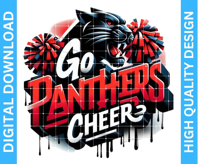 Panthers Cheer Sports Design