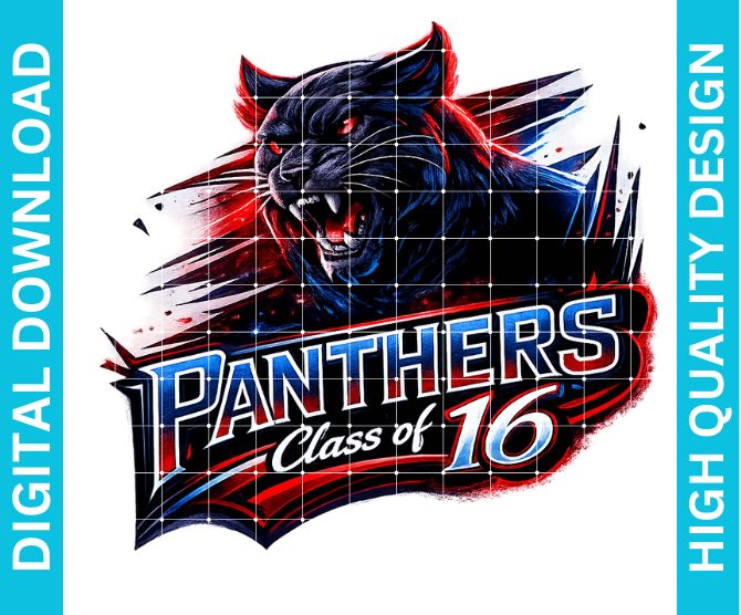 Class of 16 Reunion PNG Panthers Homecoming Alumni School Spirit Sublimation | 10 Year Reunion Design