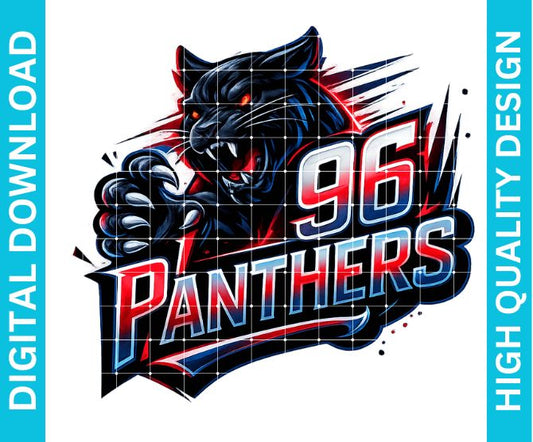 96 Panthers Class Reunion PNG Homecoming Alumni School Spirit Sublimation | 30 Year Reunion Design