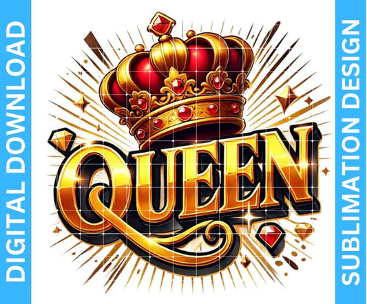 Queen graphic tshirt sublimation design