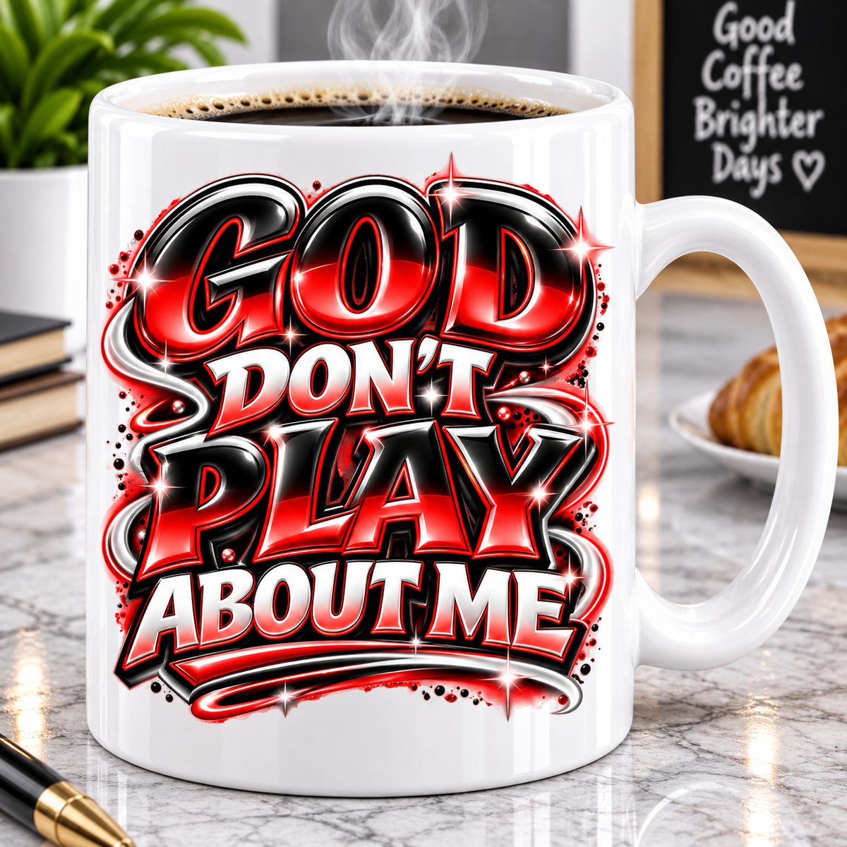 God Don't Play About Me PNG, Faith Statement Graphic for Shirts Sublimation Design