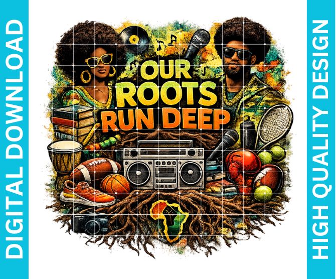 Our Roots Run Deep PNG, Cultural Heritage Pride Graphic for Shirts Sublimation Design