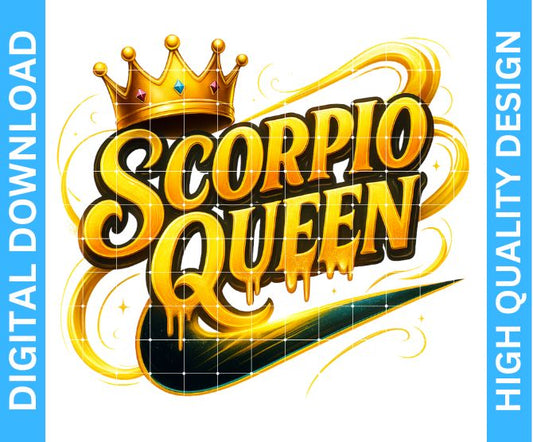 ♏ Scorpio Birthday PNG Design — High Quality Digital Download for Crafters