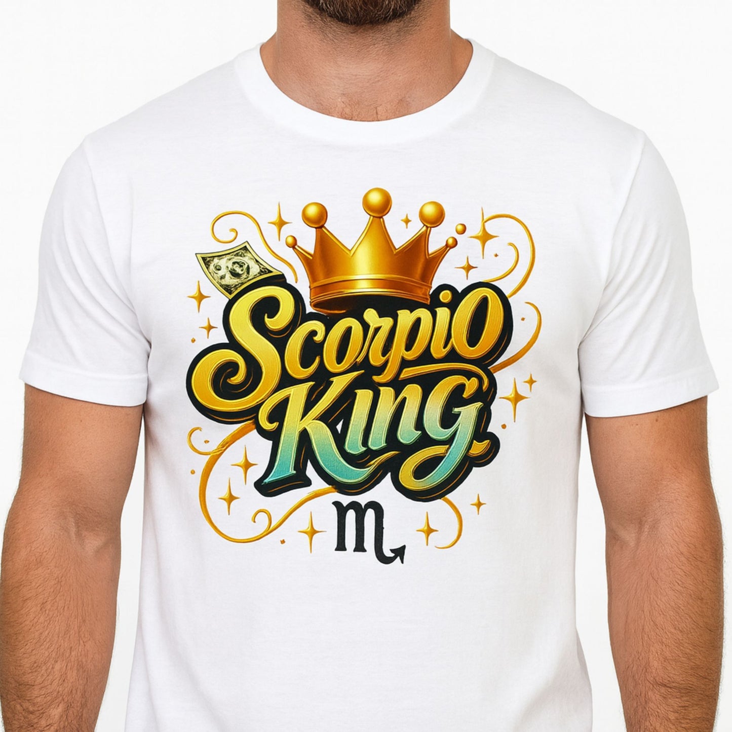 ♏ Scorpio King Birthday PNG Design — High Quality Digital Download for Crafters