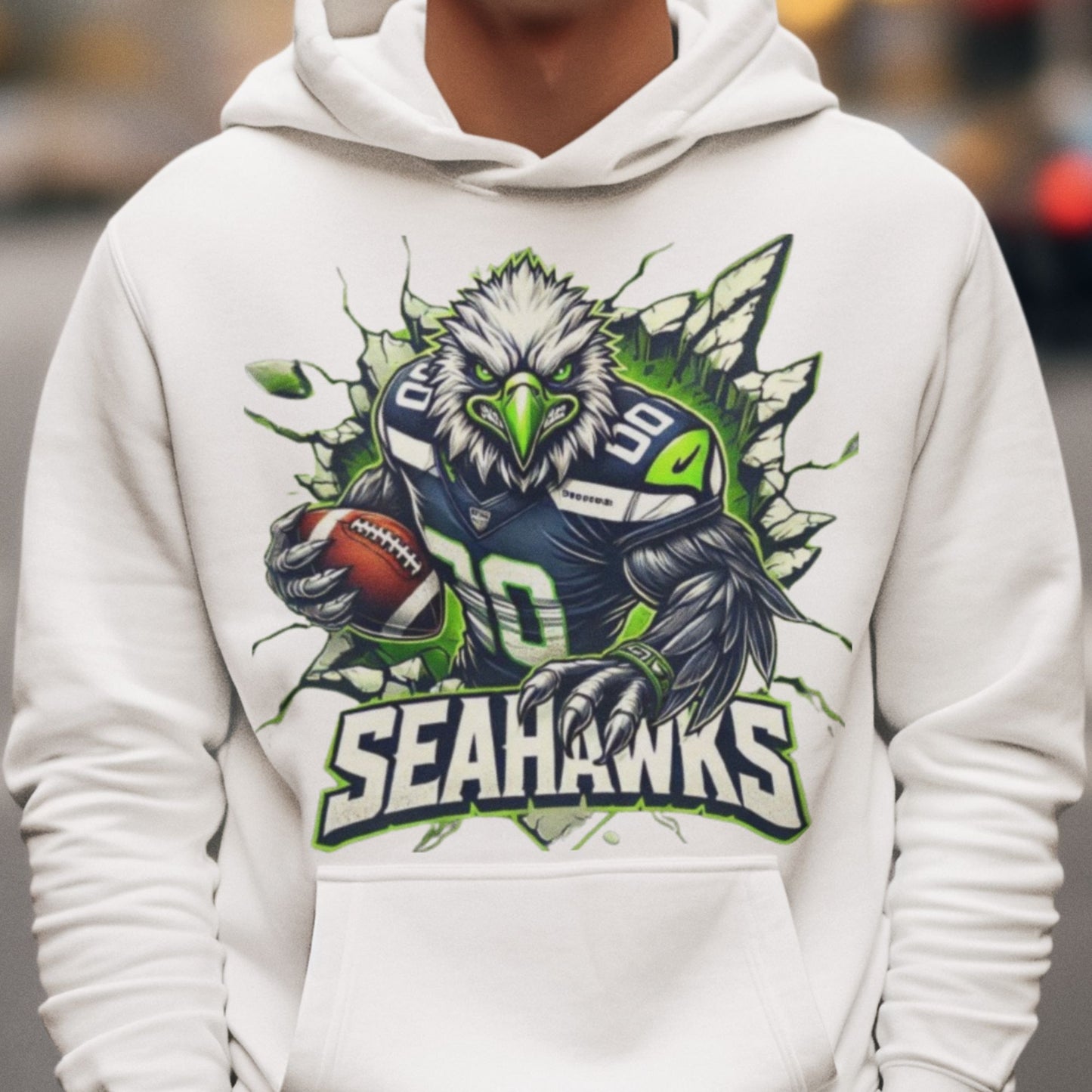 Seahawks Football Mascot Sublimation Design